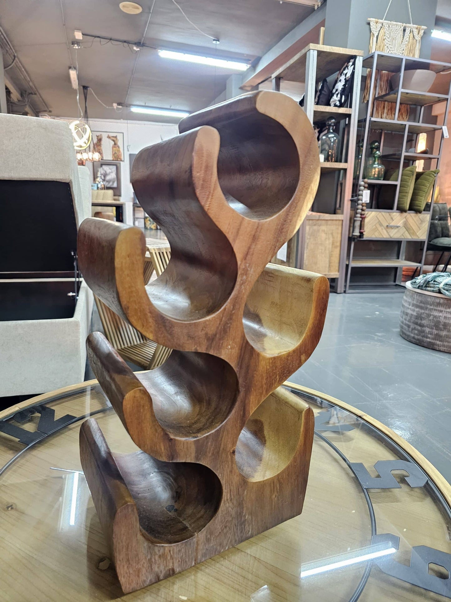 Suar wooden winerack small