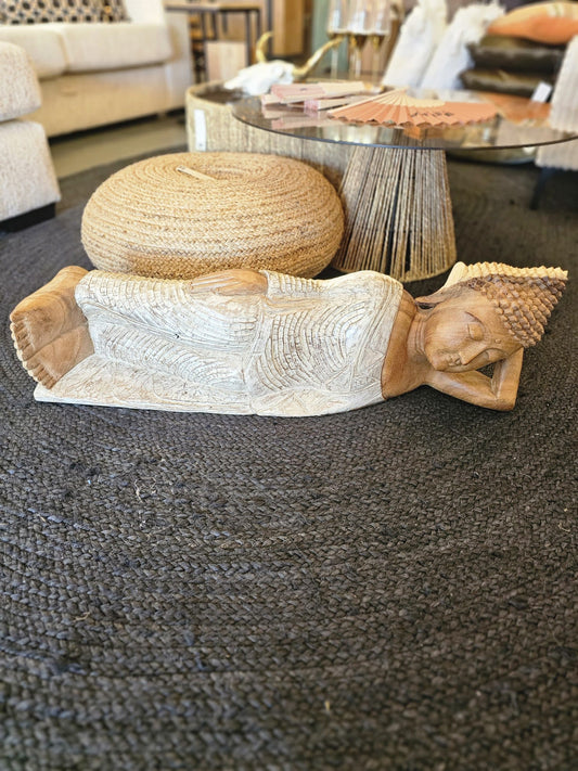 Reclining Wooden Buddha