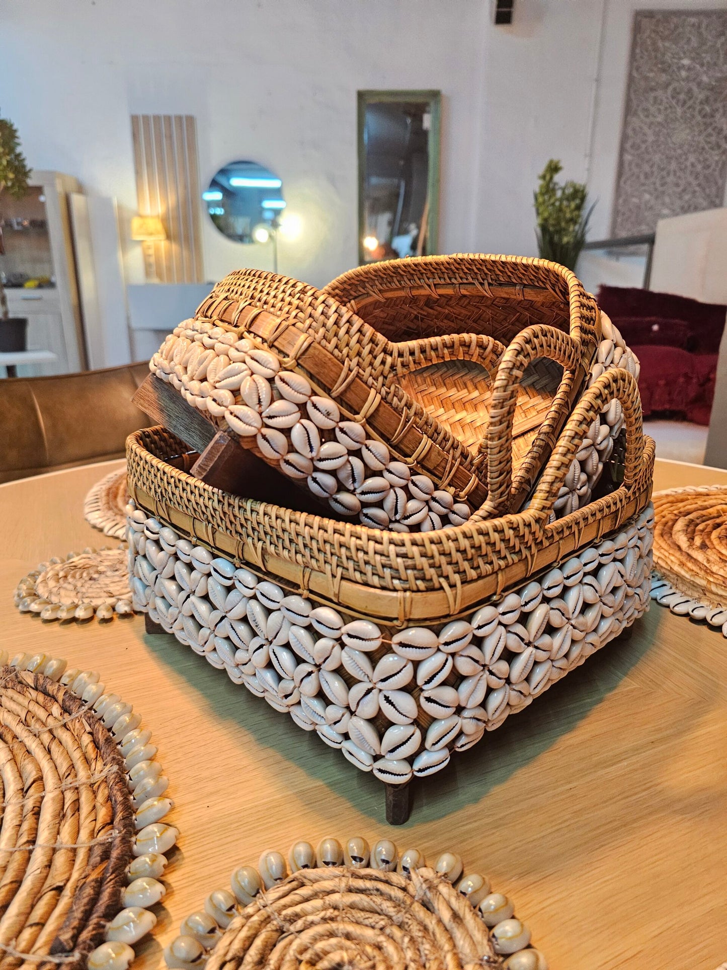 3 set shell baskets Model Taman