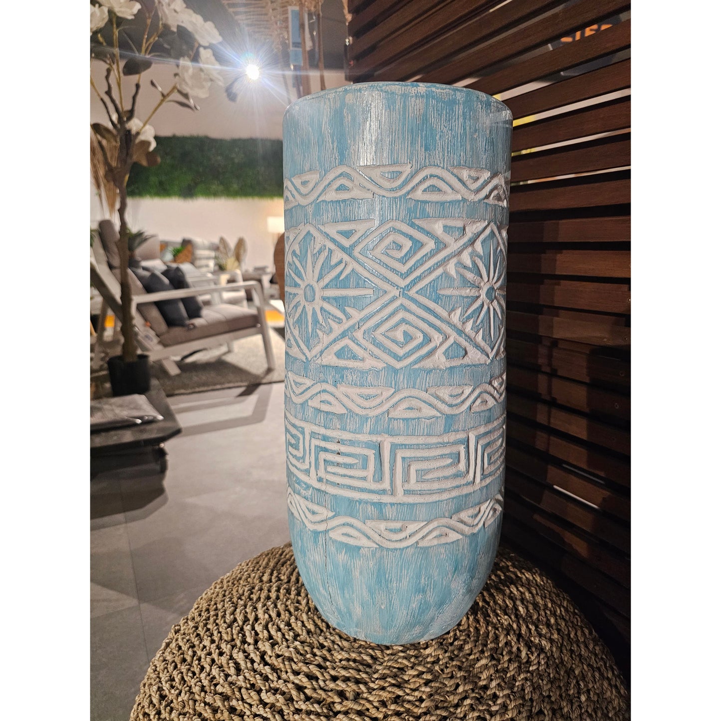 Vaso turquesa Modelo Lembor