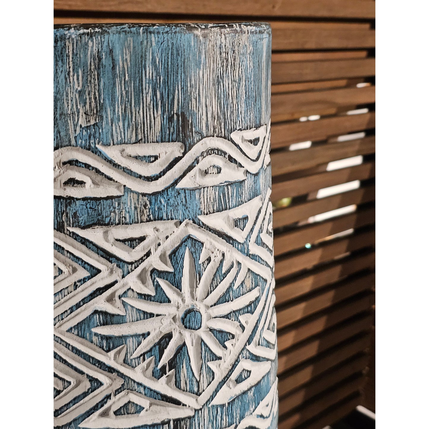 Vaso turquesa Modelo Bajawa