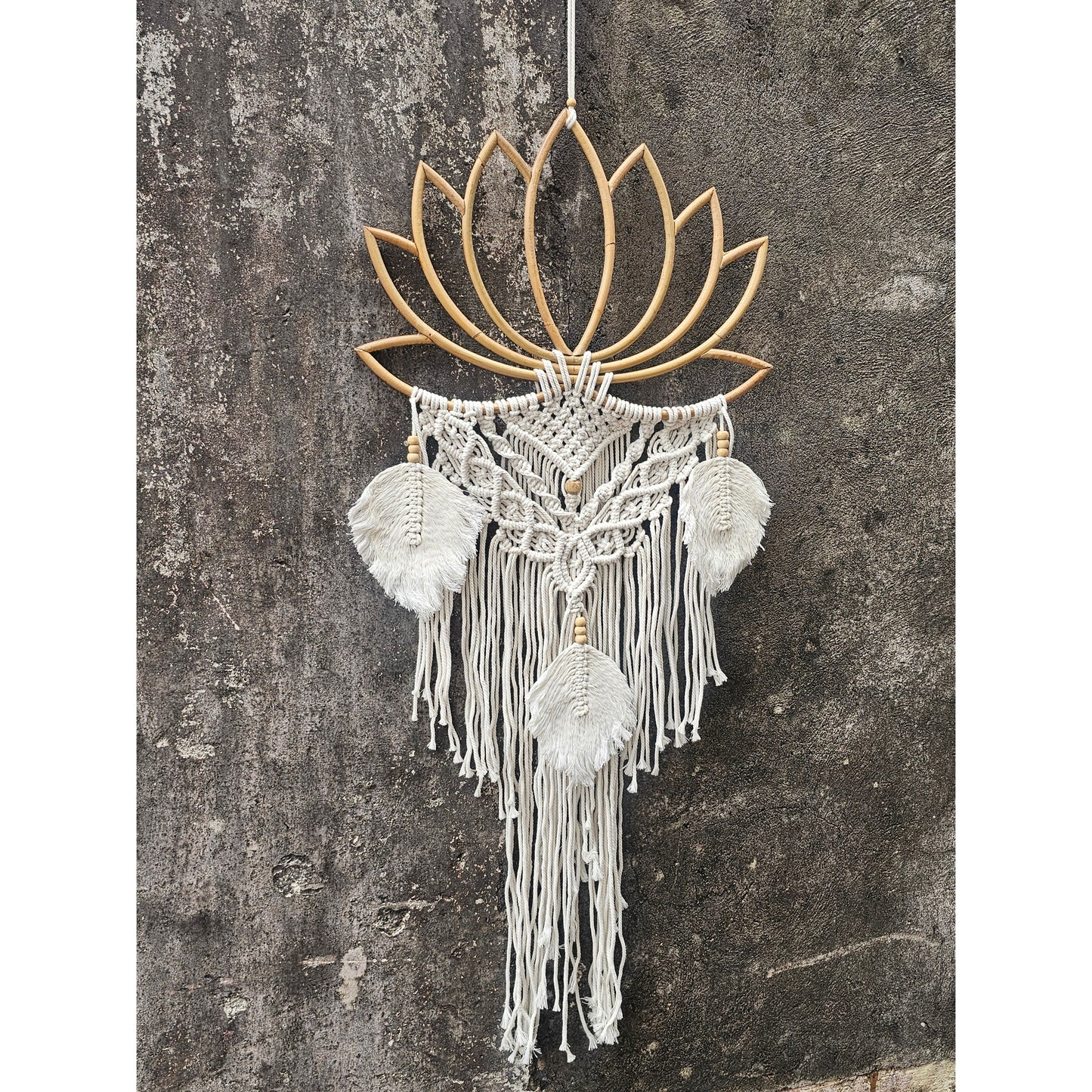 Macramé de flor de loto