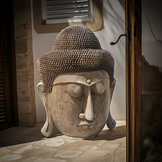 Wooden Buddha Mask Model Tista 100cm