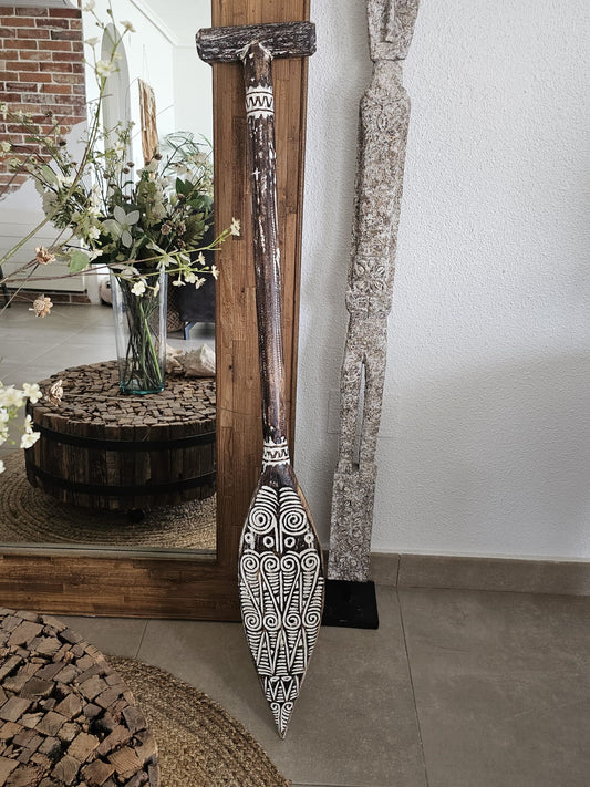 Decorative wooden oars