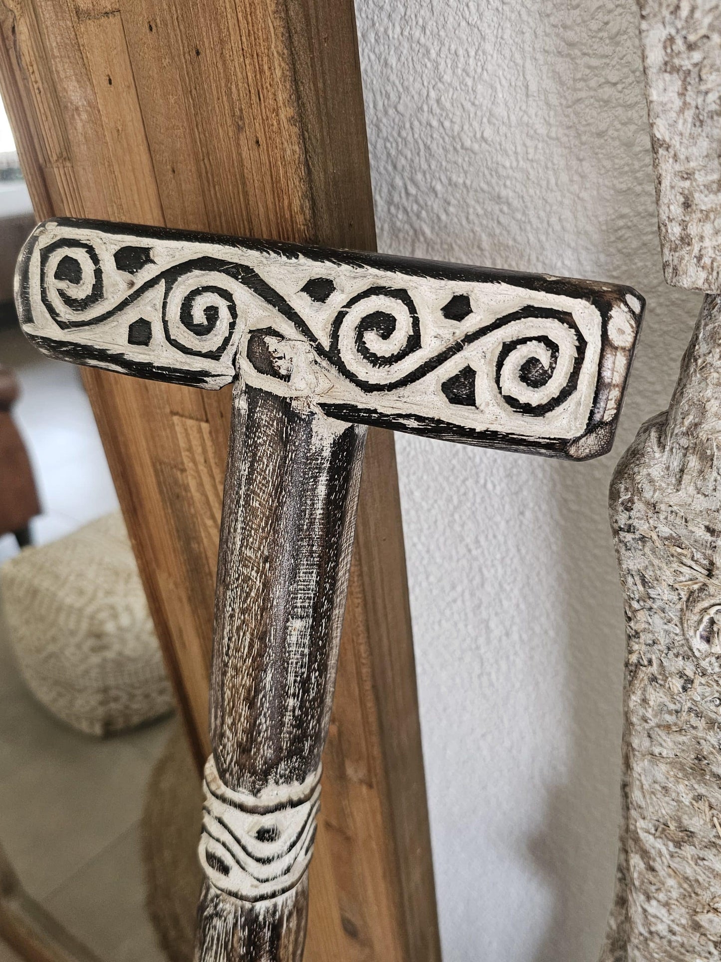 Decorative wooden oars