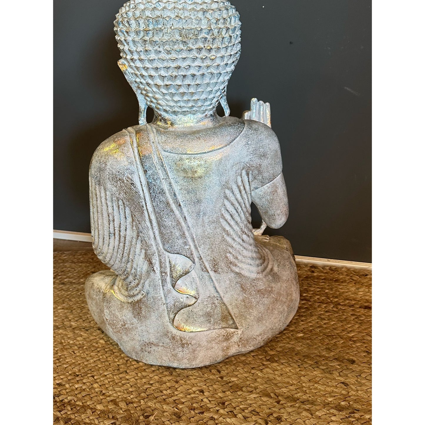 Buda de oro blanco de 60 cm