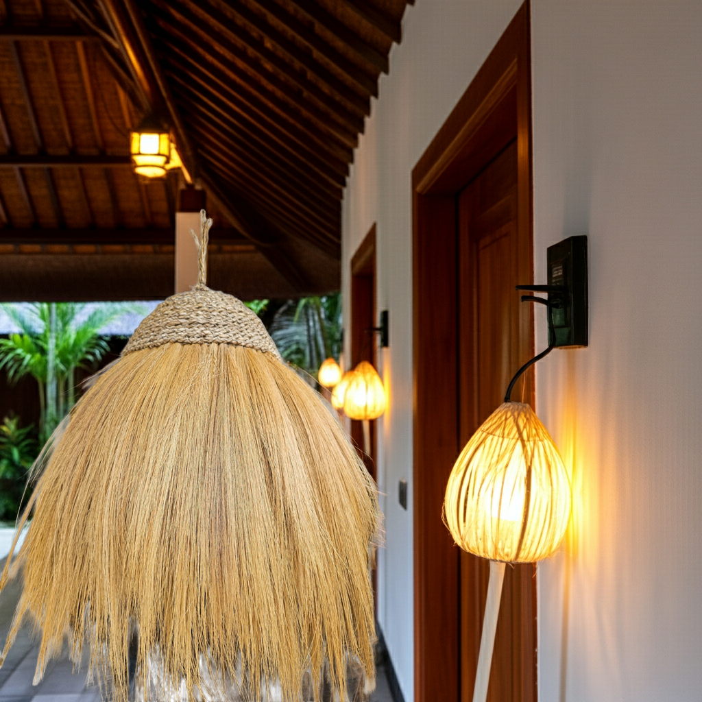 Hanglamp. Model Rayung in two sizes.