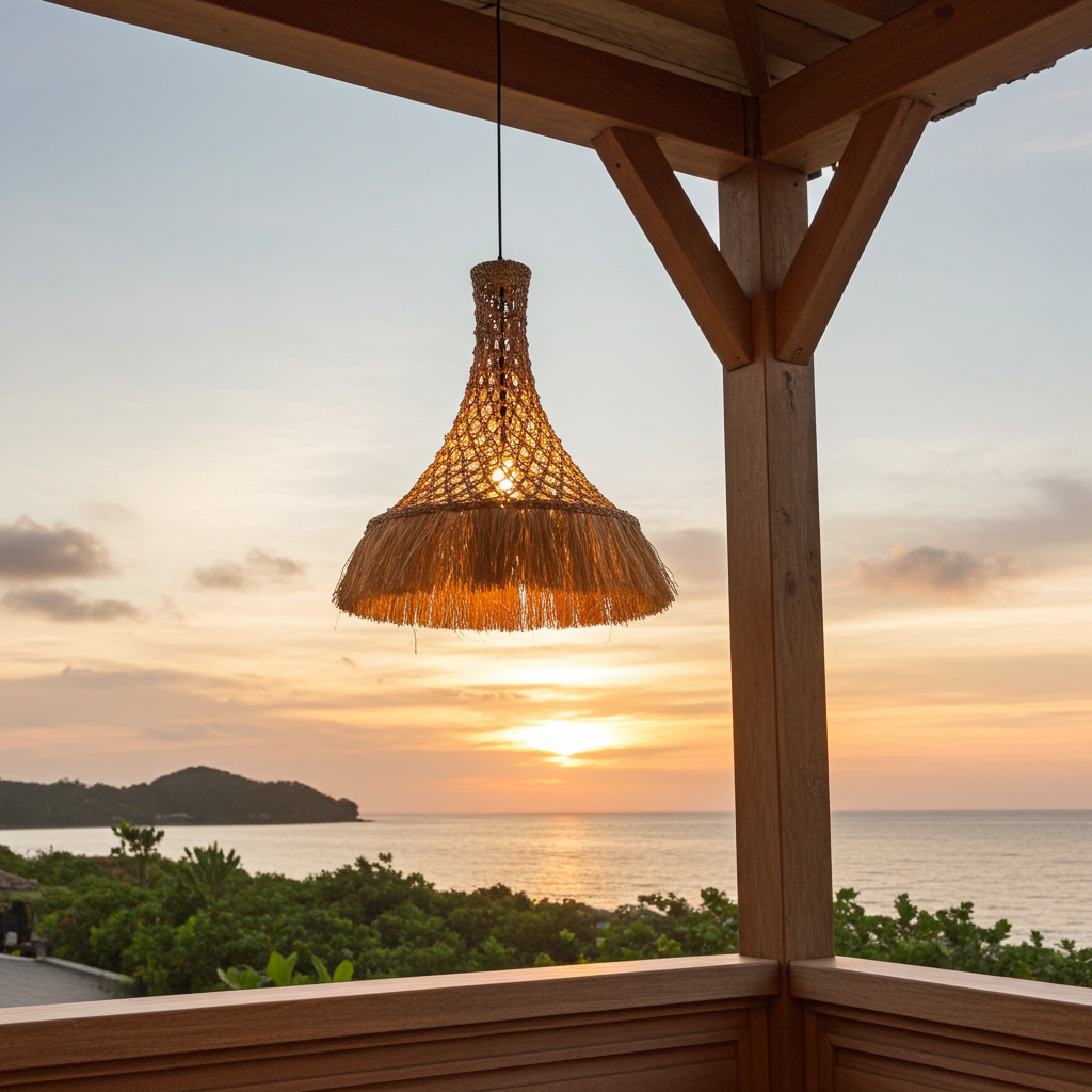 Lámpara colgante Coco Modelo Kipas