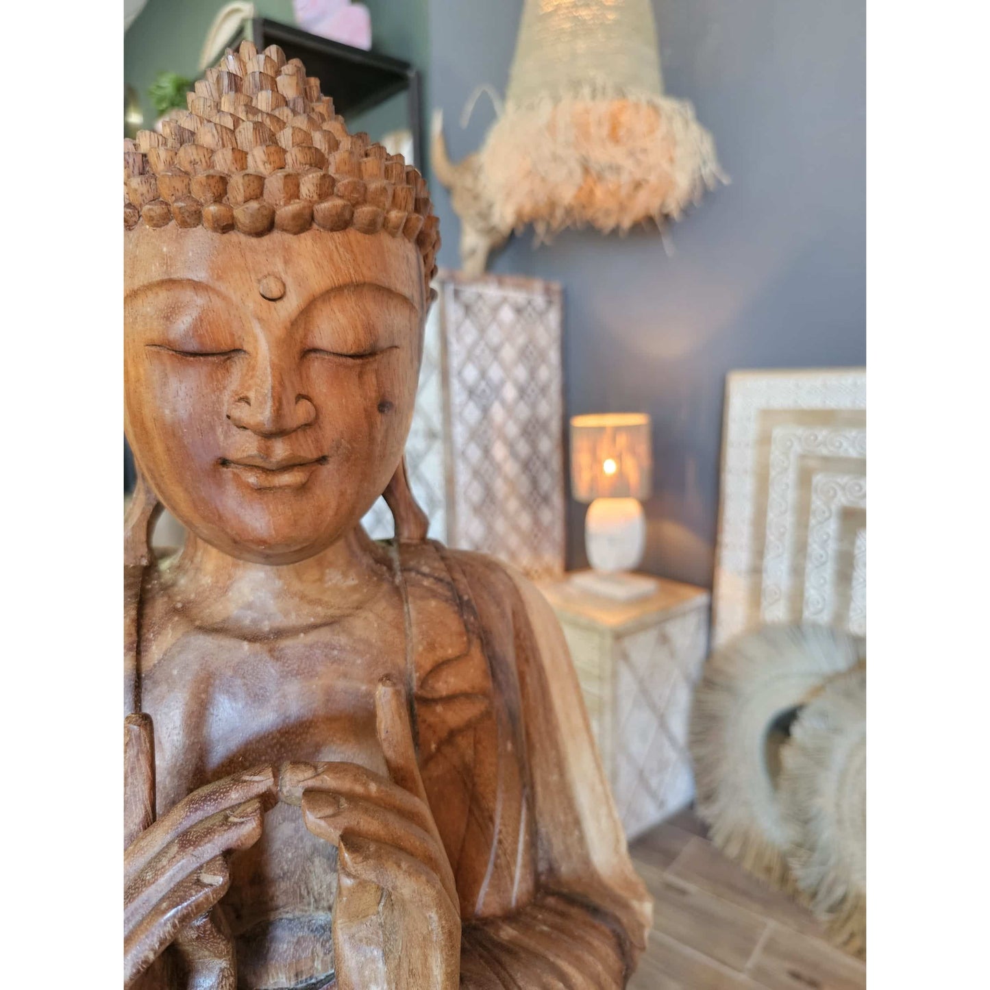Buddha Statue Closed Hands 60cm