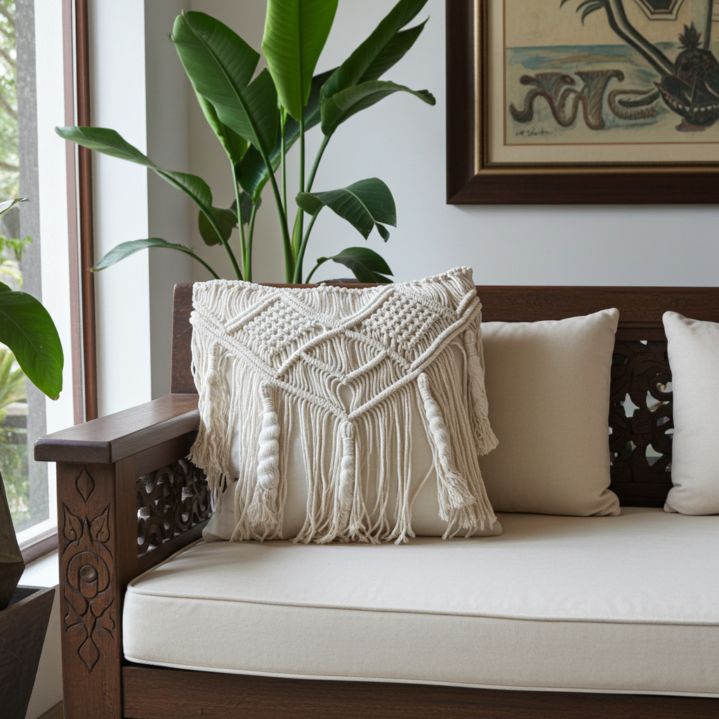 Capa de almofada Modelo Papua 50x50cm