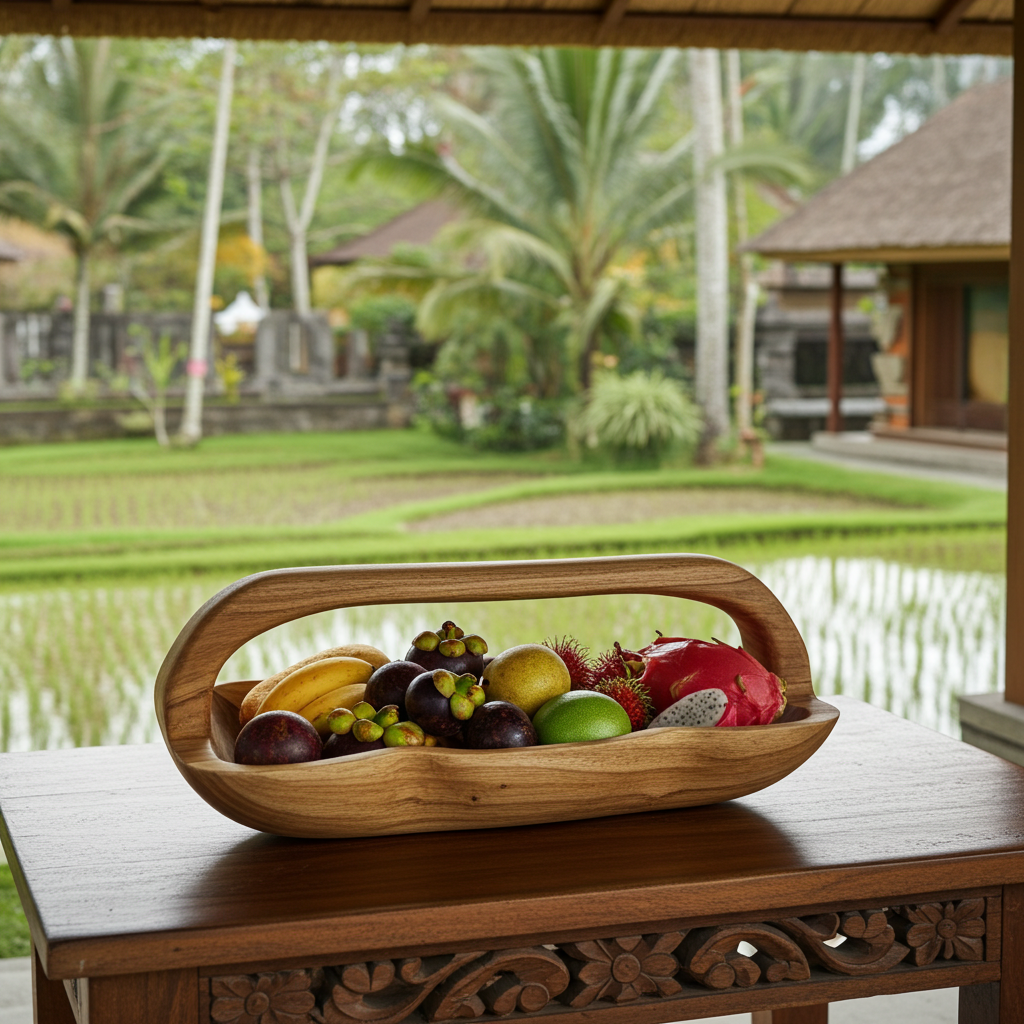 Fruitbowl with large handle