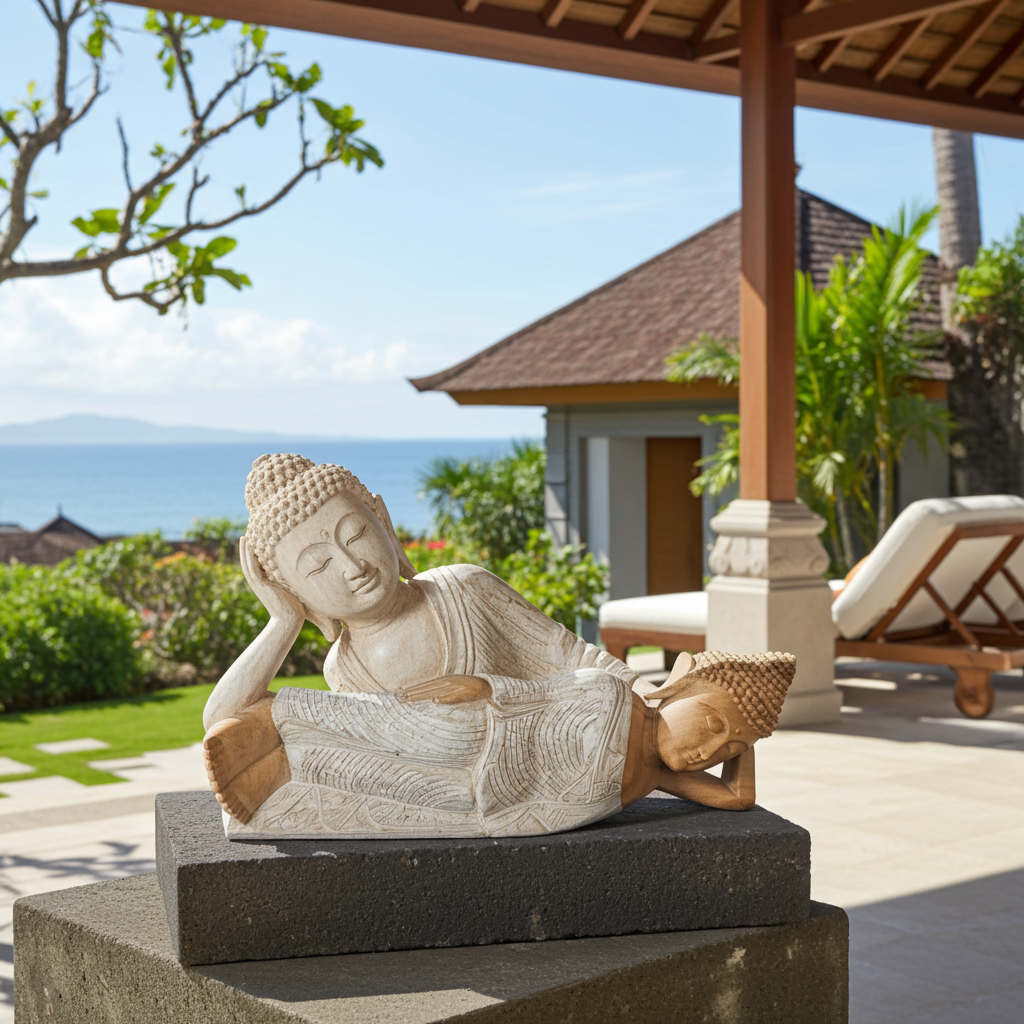 Reclining Wooden Buddha