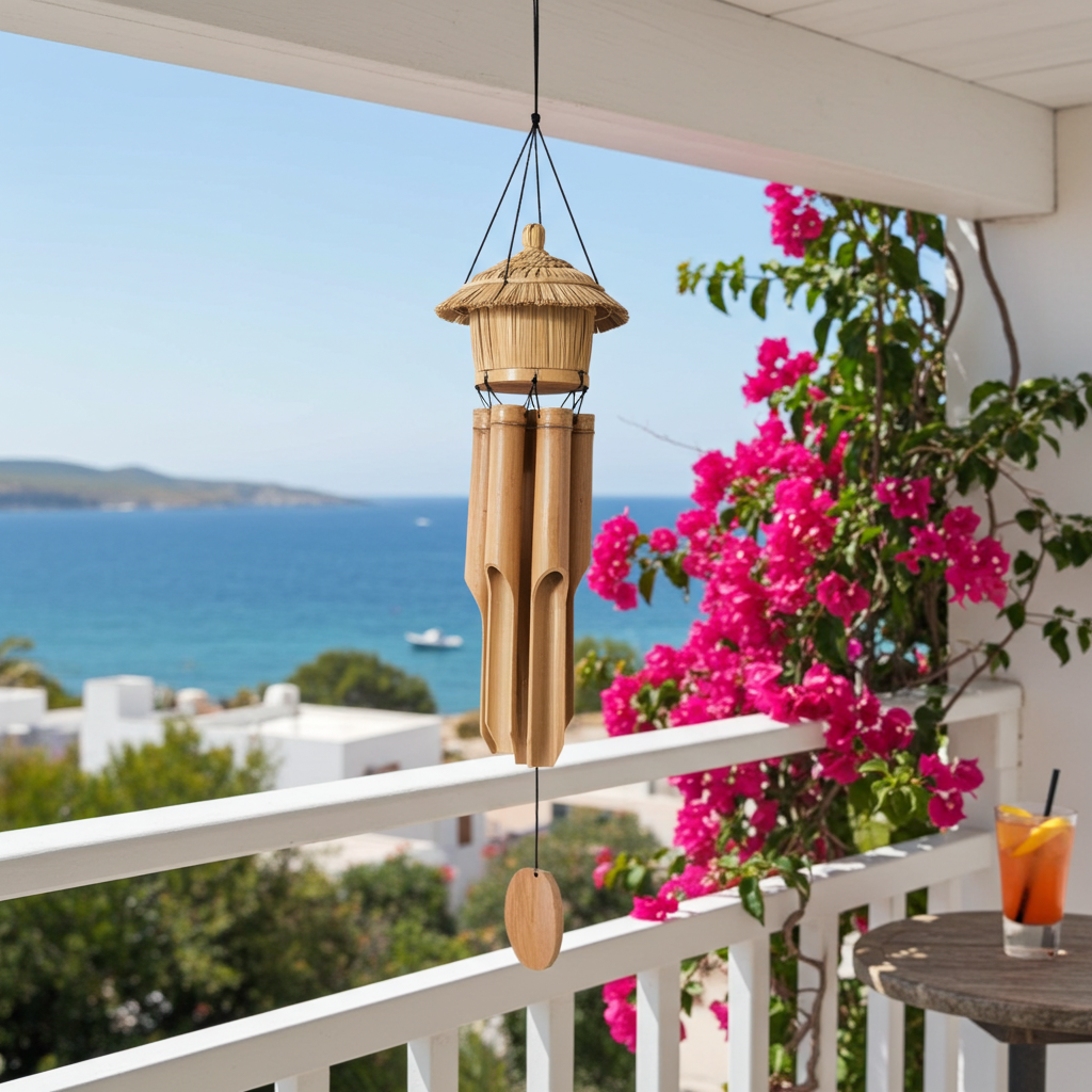 Handmade bamboo wind chime.