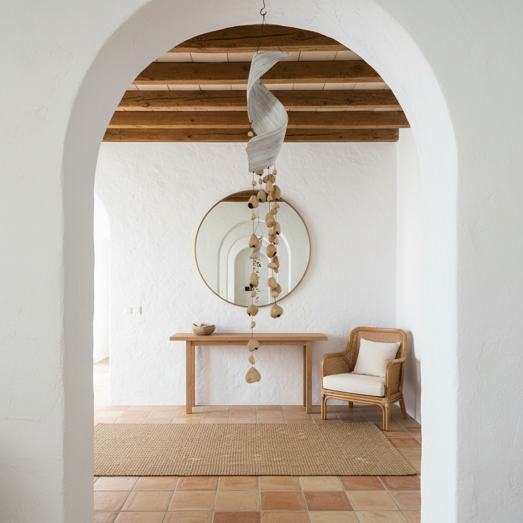 Spiral Shell Hanging Wind Chime Model Moti