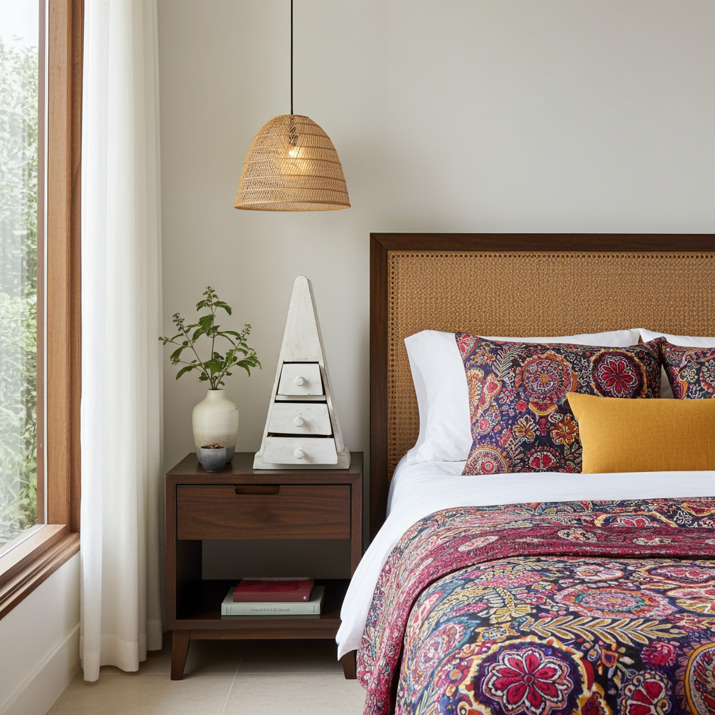 Pyramid shaped cabinet with drawers 50cm