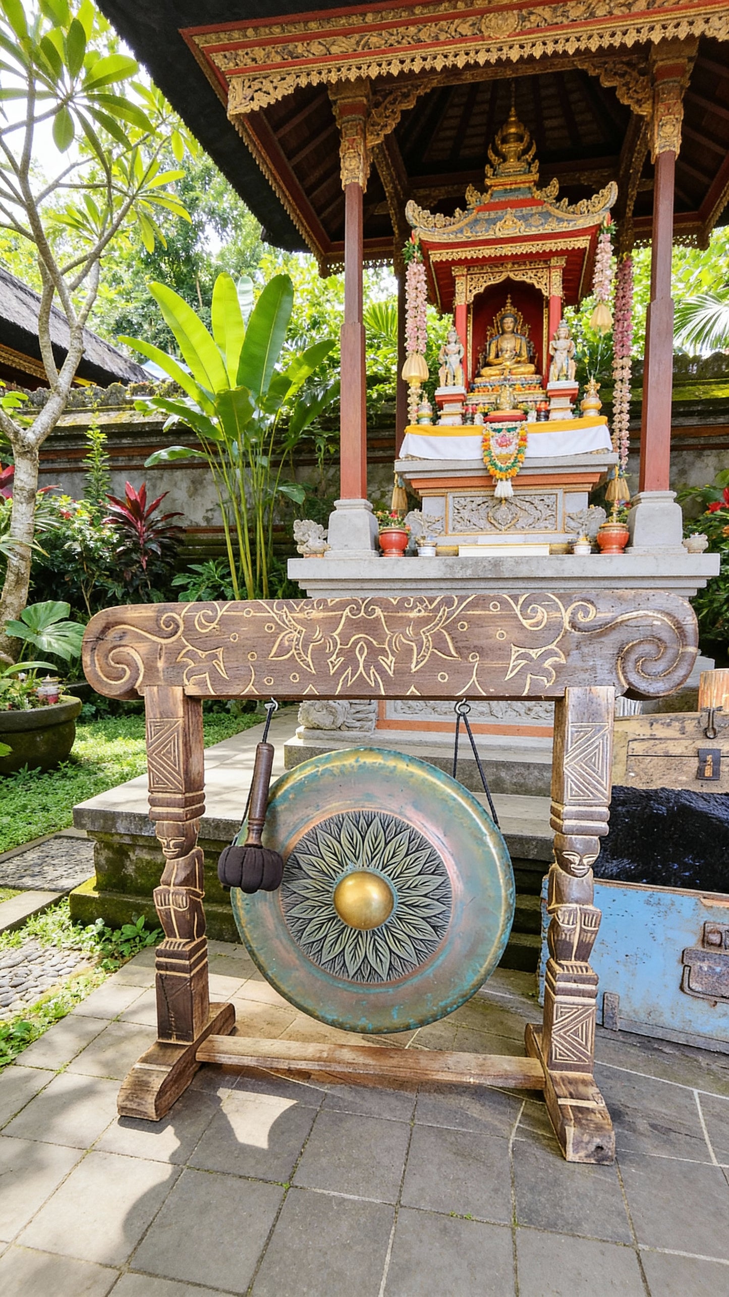 Modelo de flor Gong Logam