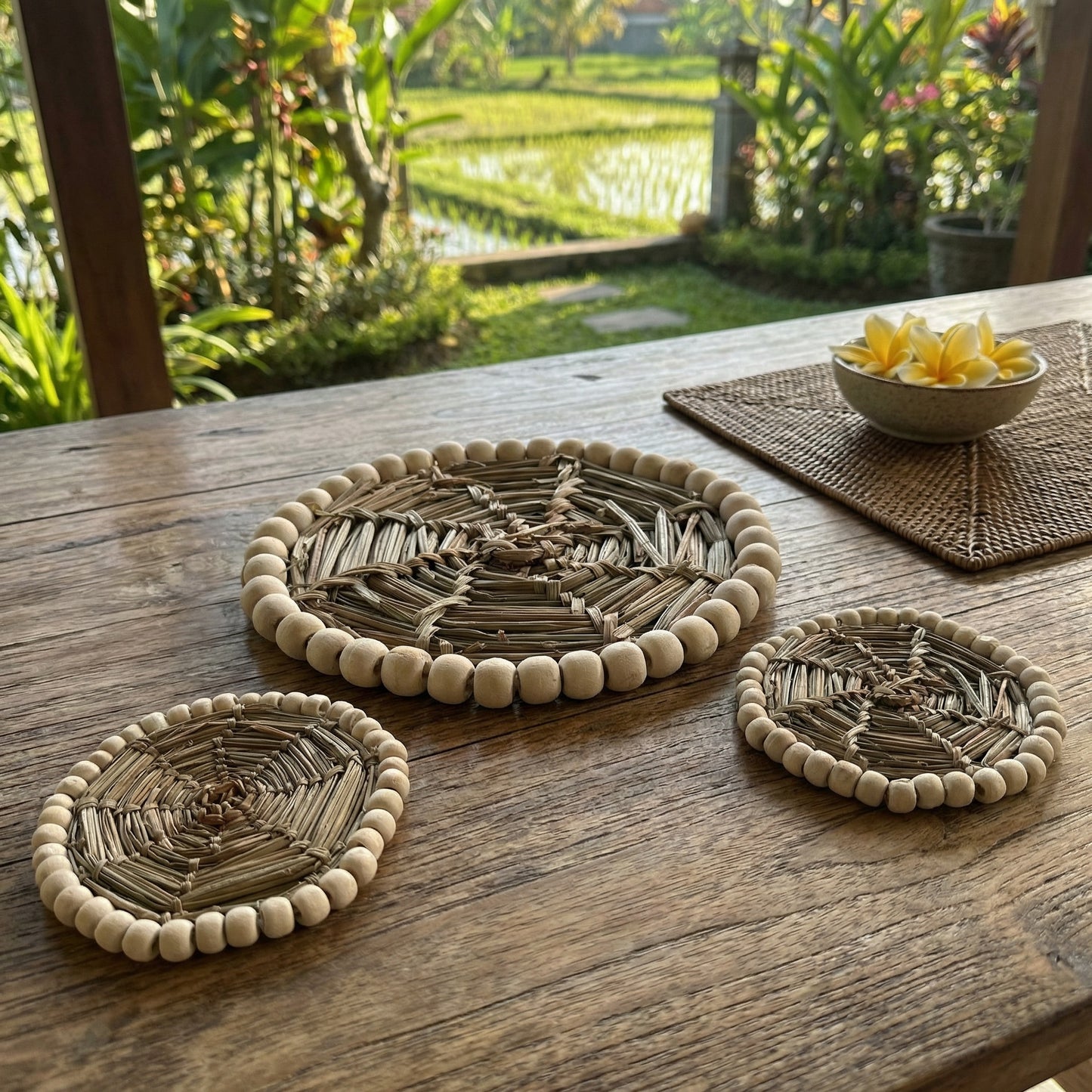 Posavasos tejido a mano Modelo Bulbul