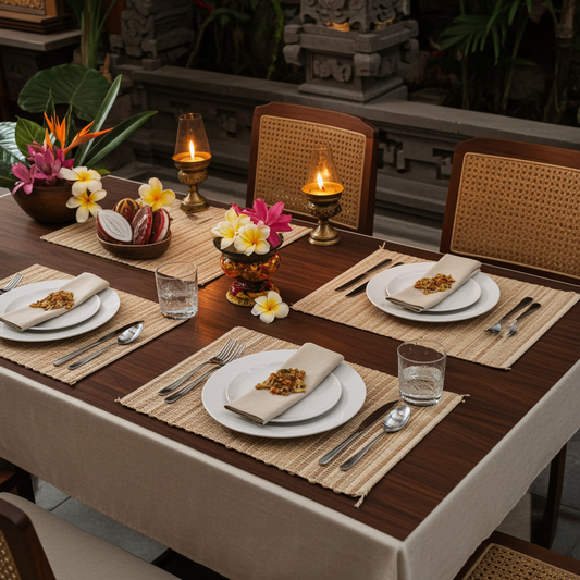 Placemat from bananleaf in THREE colors