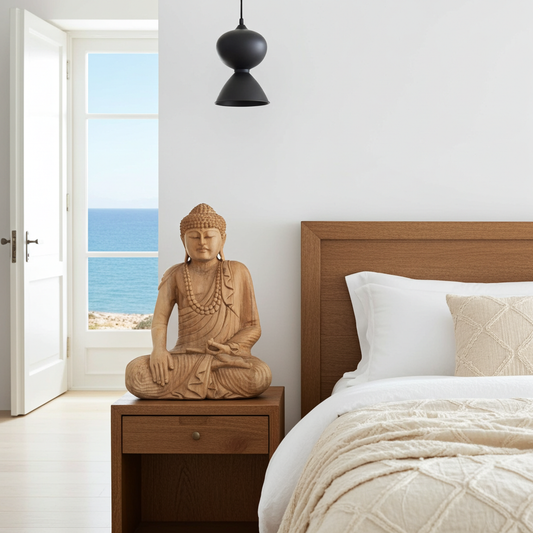 Wooden Buddha Statue Model Durga 60cm (open hand)