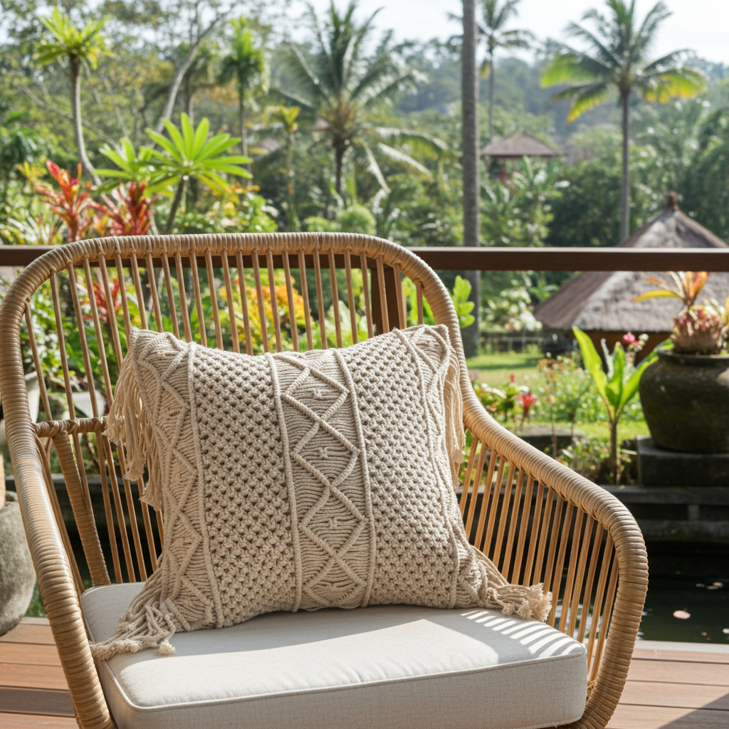 Capa de almofada Modelo Simeulue 50x50cm