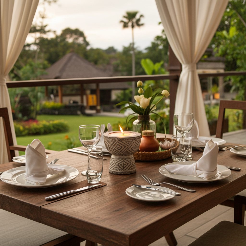 Hand-carved wooden candle hourglass shape in a grey finish