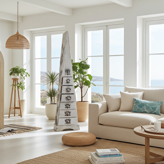 Pyramid shaped cabinet 150cm