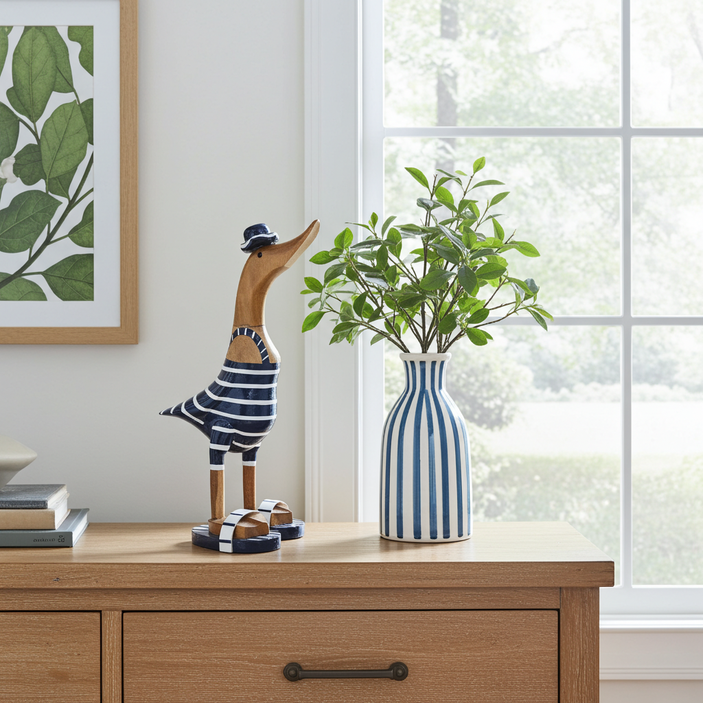 Ducks in bathing suites. Model Blue