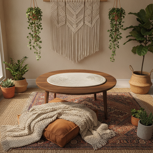 Oval Woven Rope Placemat Model Pongok