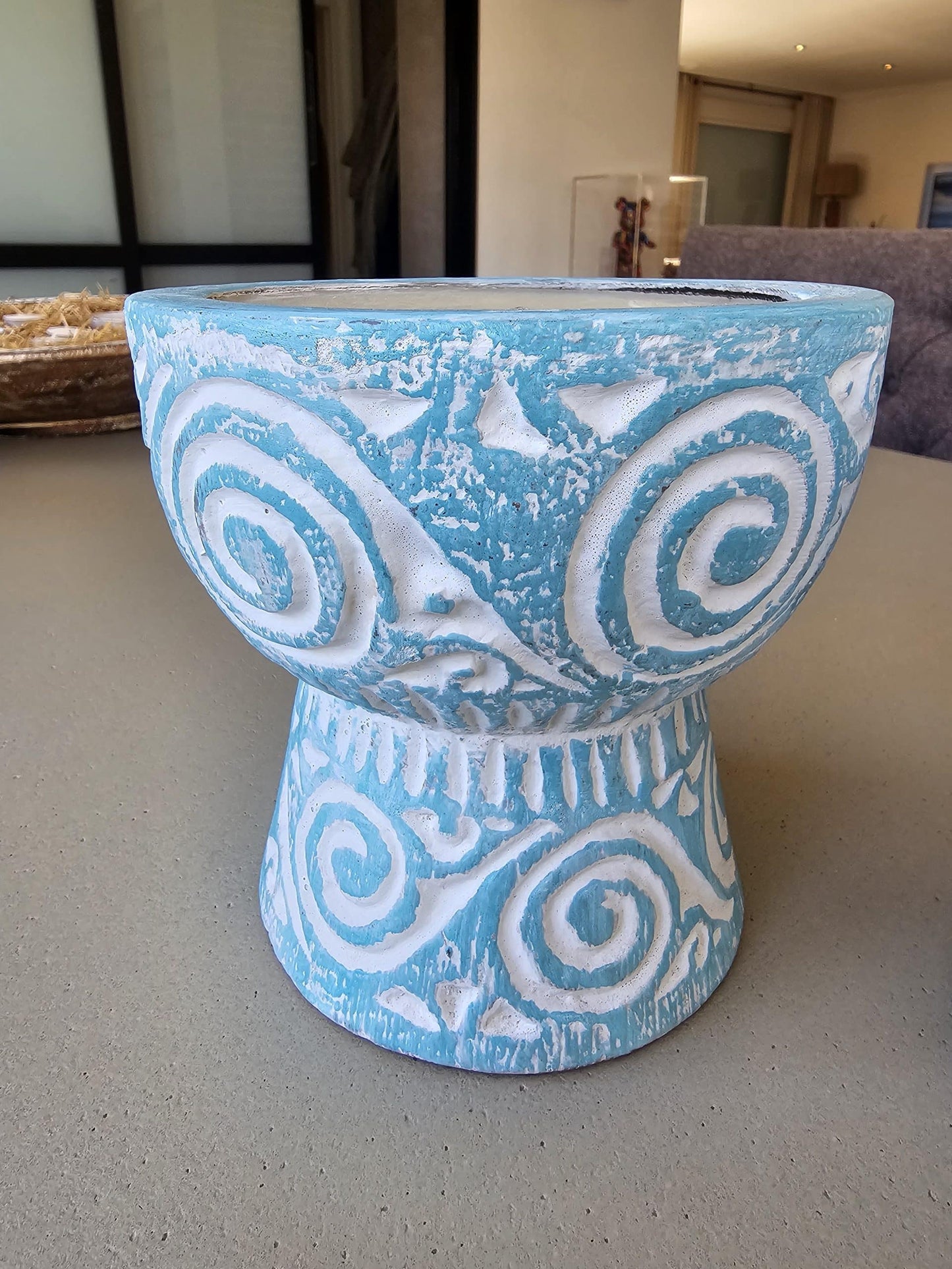 Handcarved wooden Candle in two colors