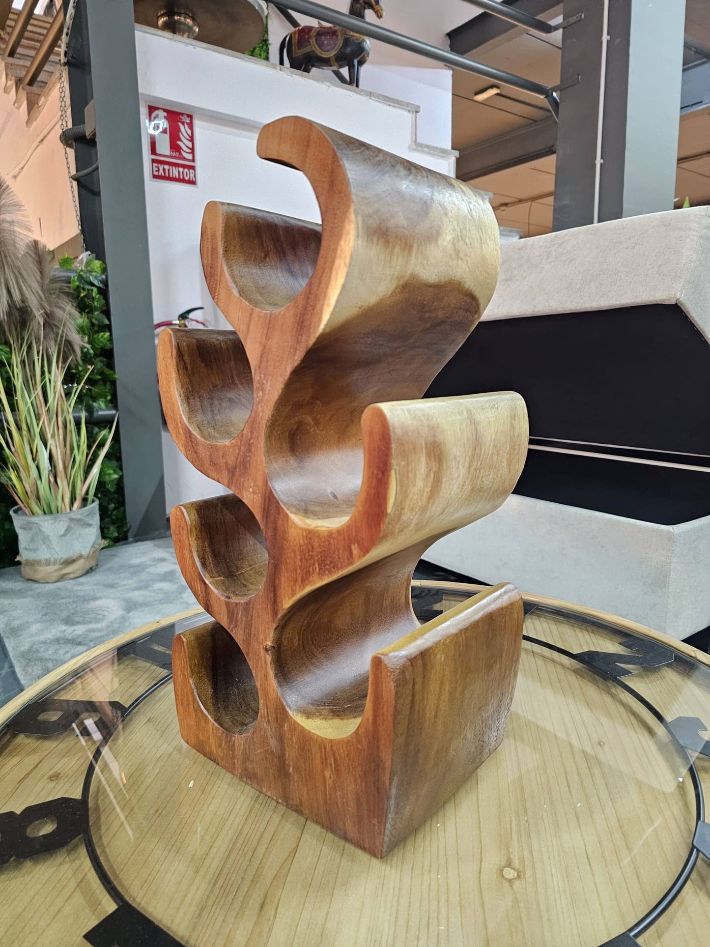 Suar wooden winerack small