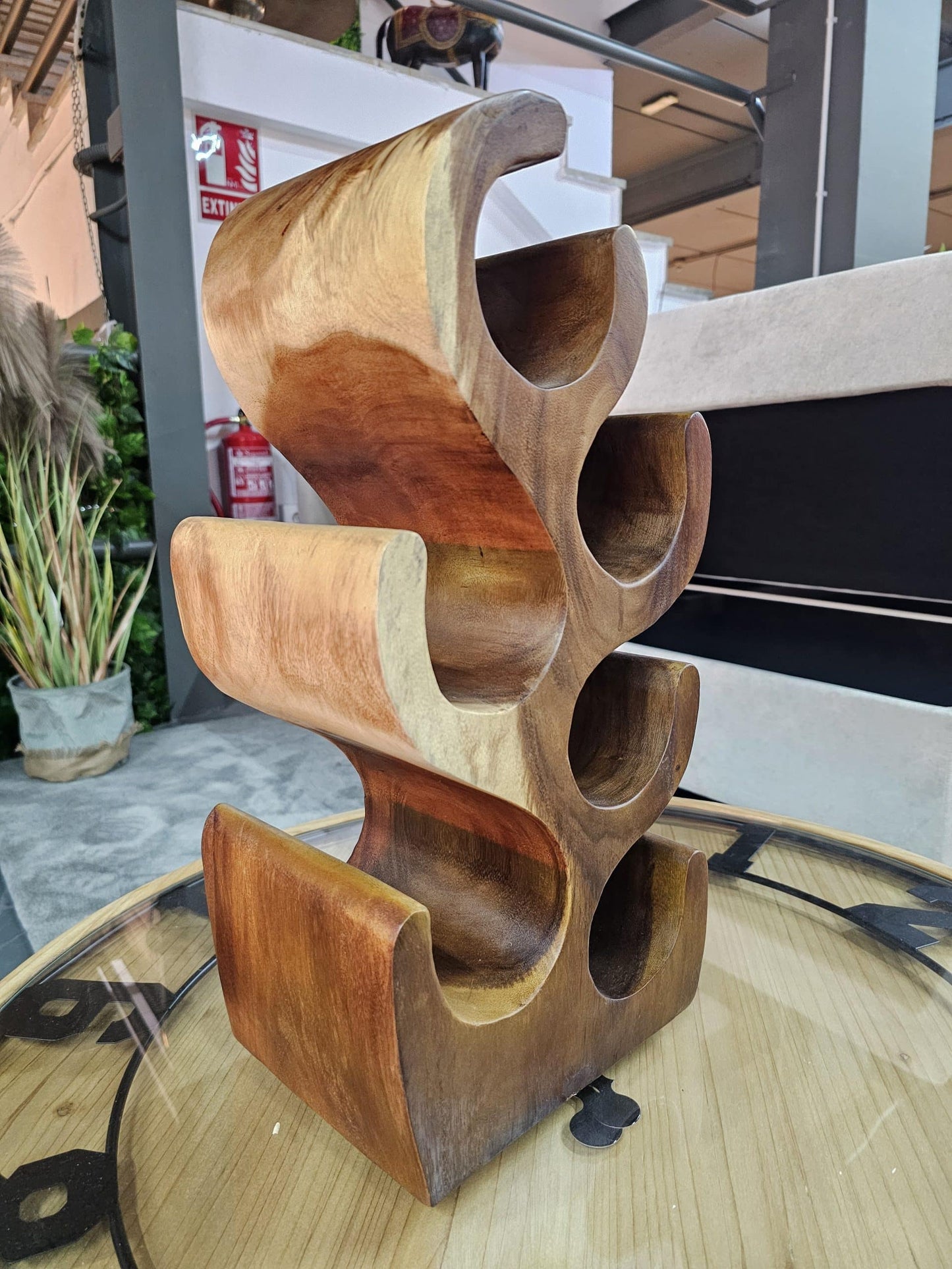 Suar wooden winerack small