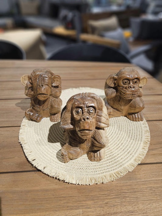 Set of 3 Sea no evil, hear no evil monkeys