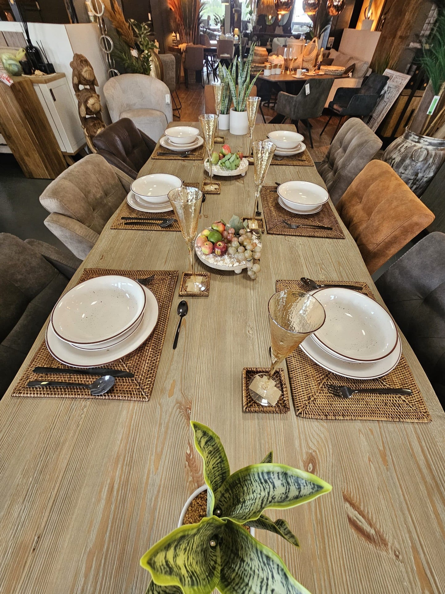 Square rattan coaster