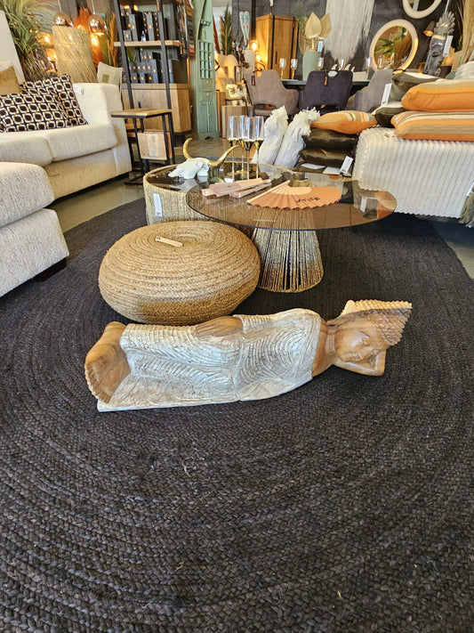 Reclining Wooden Buddha