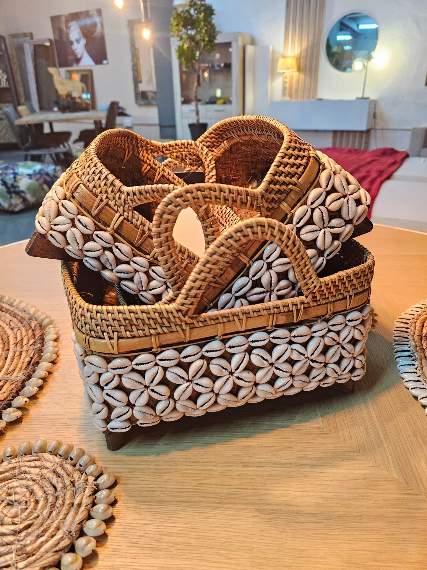 3 set shell baskets Model Taman
