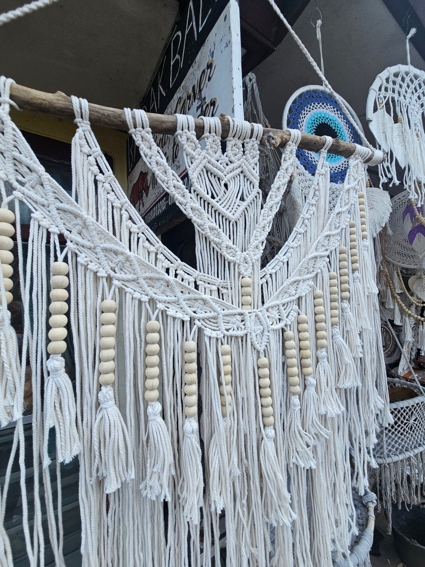 Macrame 80cm on a tree branch. Model Manik