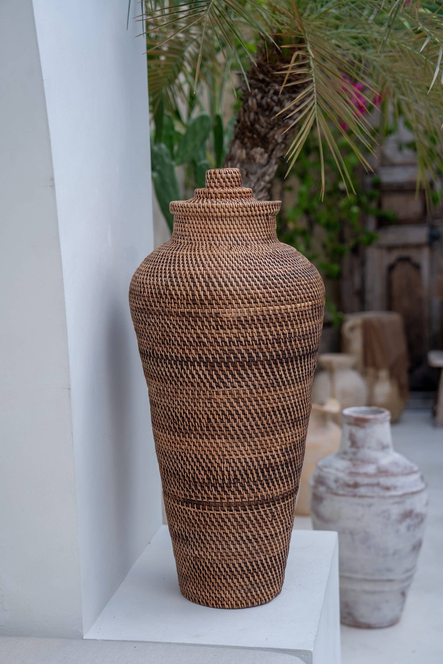 Rattan Vase Model Gethang