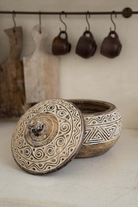 Rounded bowl with lit model Bandung