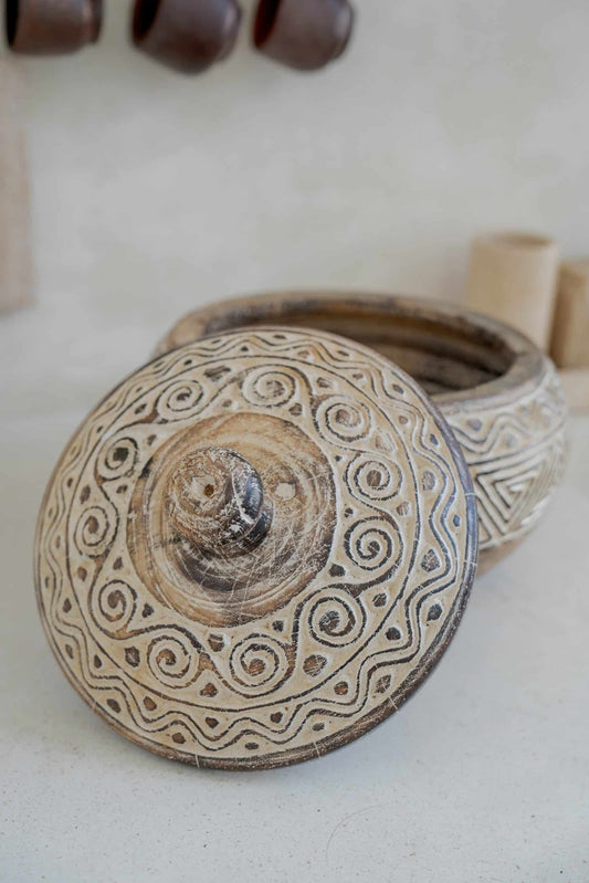 Rounded bowl with lit model Bandung