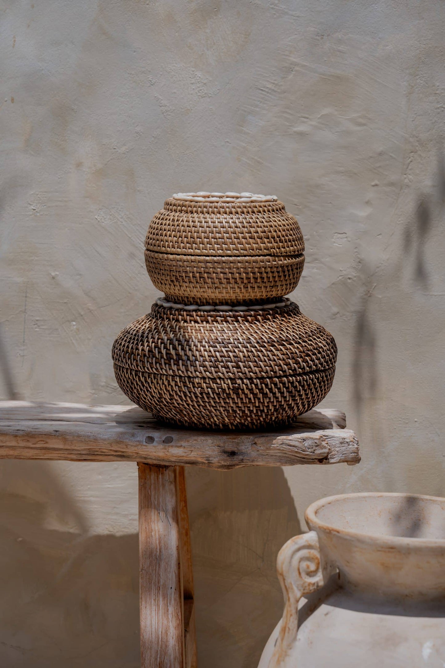 Set of 2 baskets model Makassar