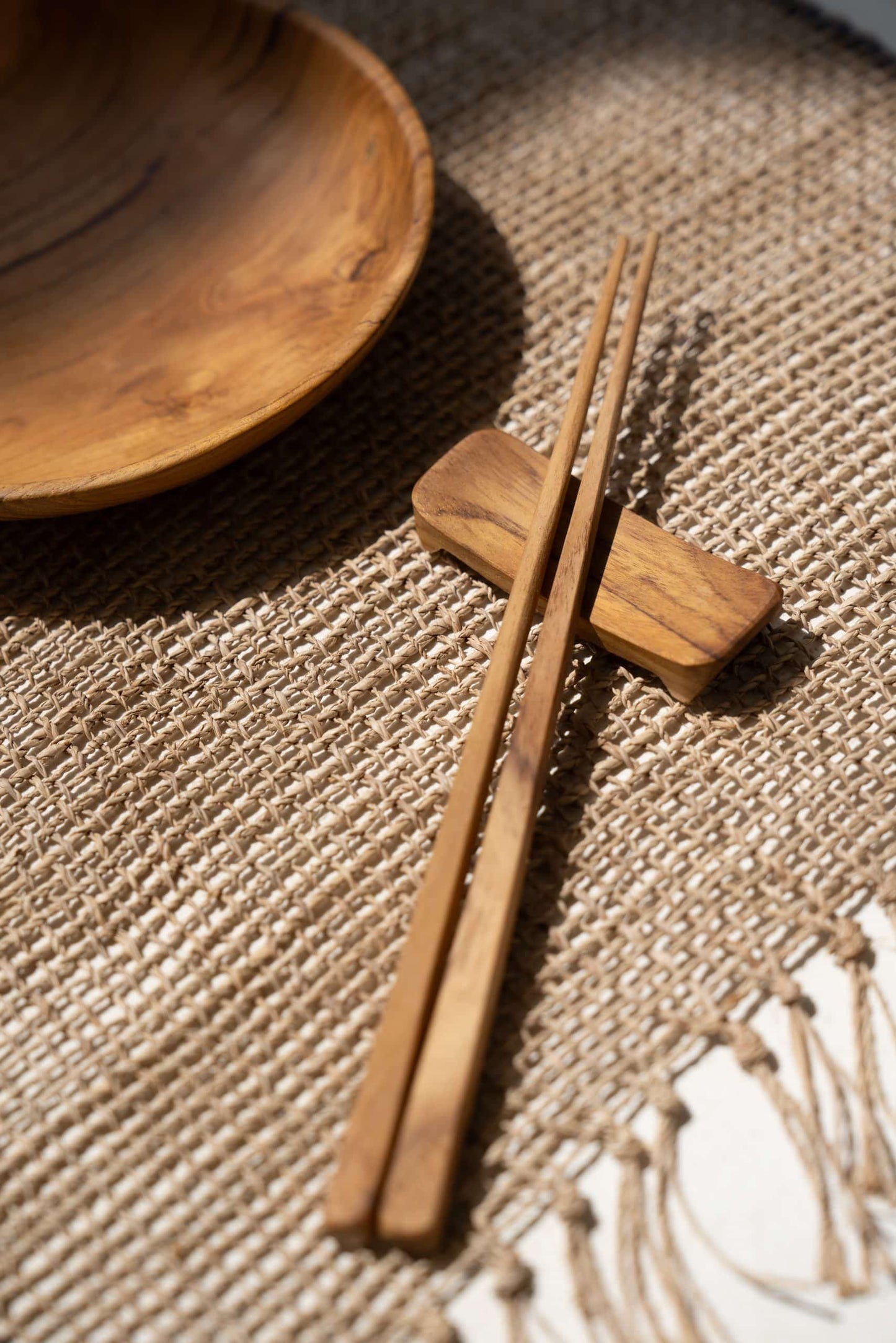 Wooden chopstick set (Set of 4)