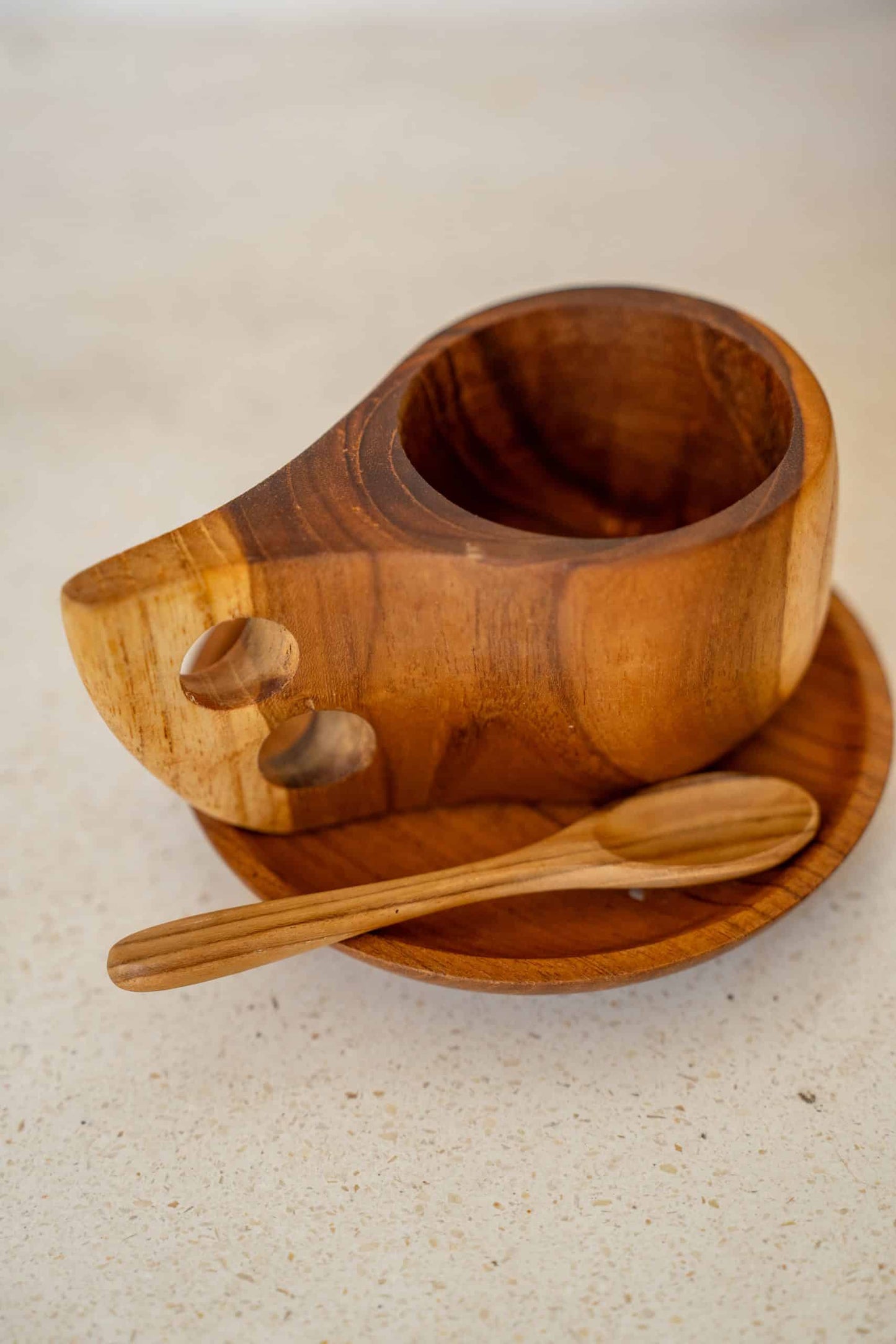 Wooden cup for tea or coffee