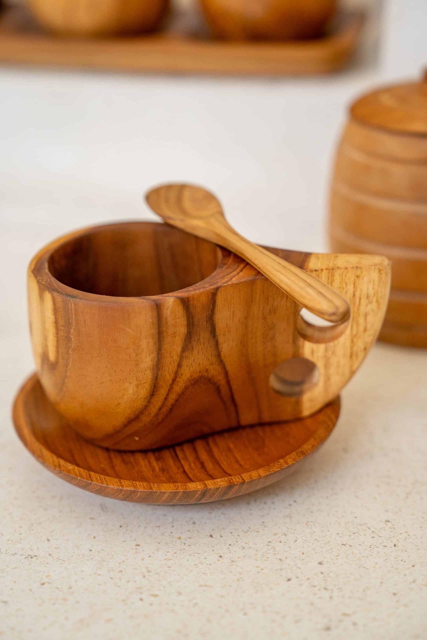 Wooden cup for tea or coffee