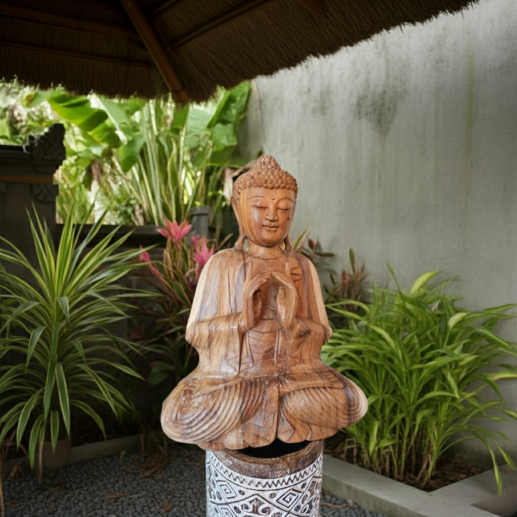 Buddha Statue Closed Hands 60cm
