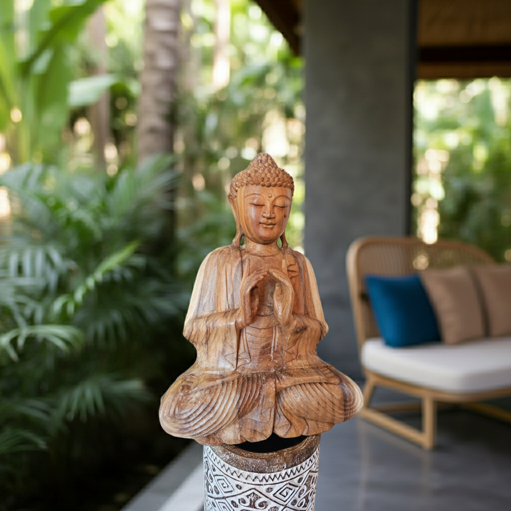 Buddha Statue Closed Hands 60cm