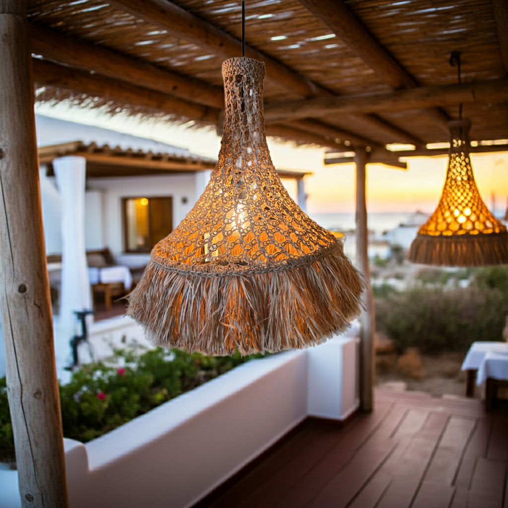 Lámpara colgante Coco Modelo Kipas