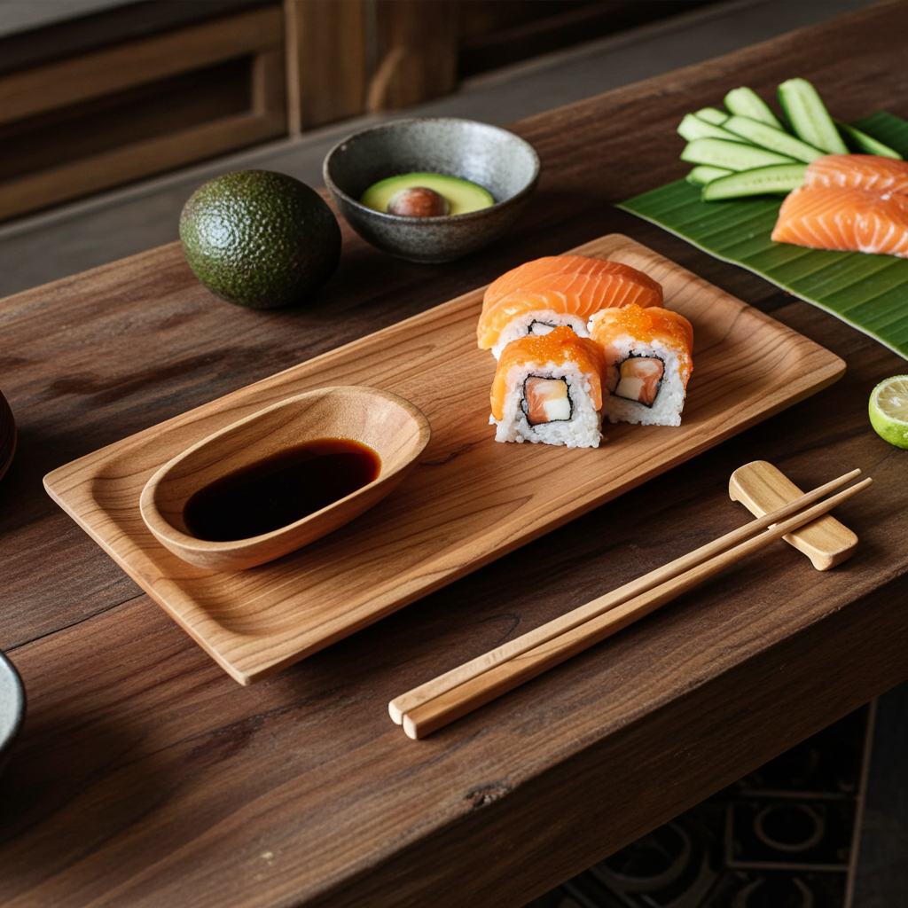 Wooden Sushi Set