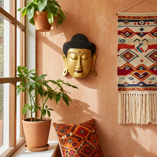 Máscara de Buda Dorada