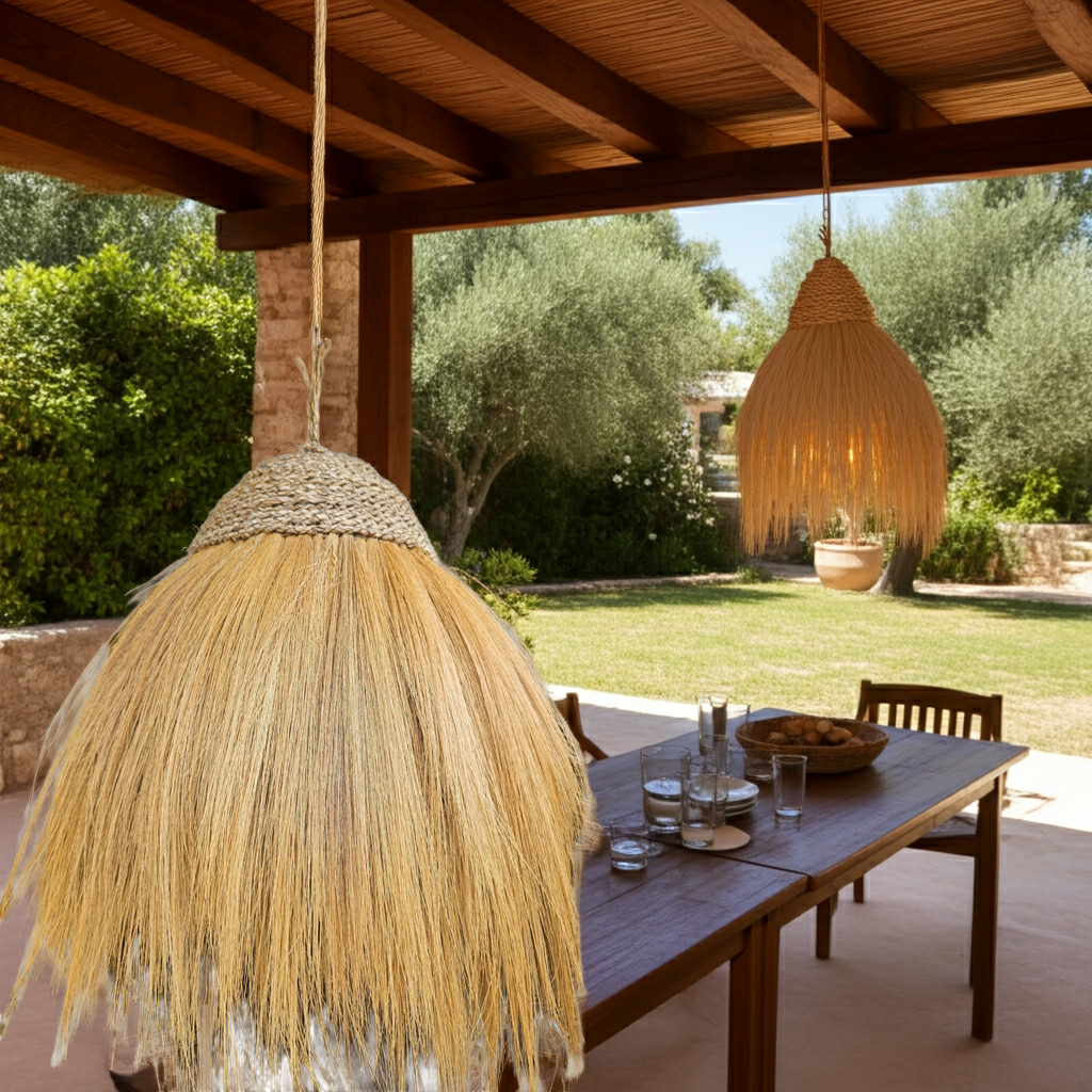 Hanglamp. Model Rayung in two sizes.