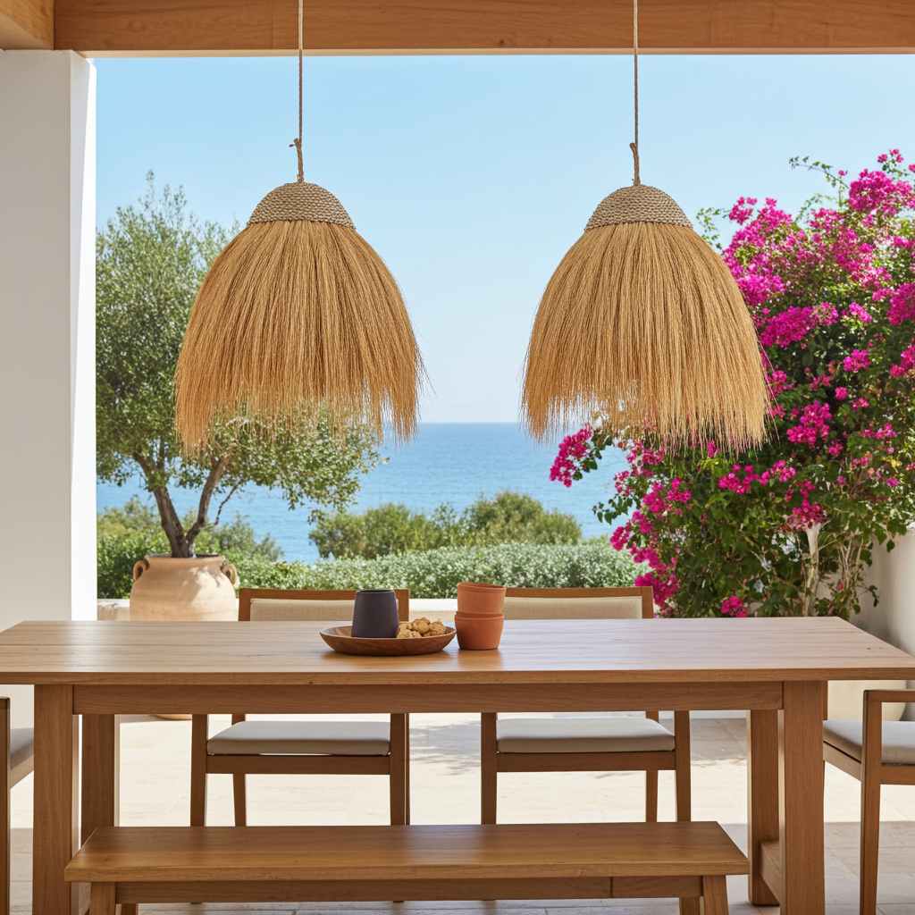 Hanglamp. Model Rayung in two sizes.